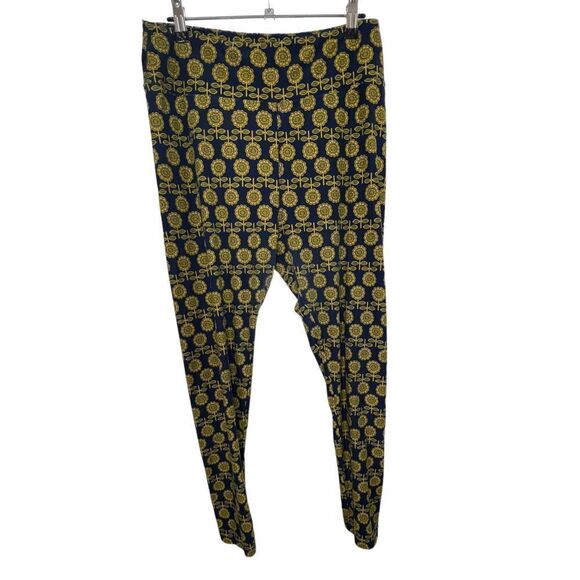 LuLaRoe Sunflower Patterned TC Leggings - Picture 1 of 5